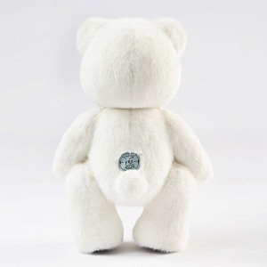 Медведь Lina TeddyTales длинношерстный, M, белый, 30 см